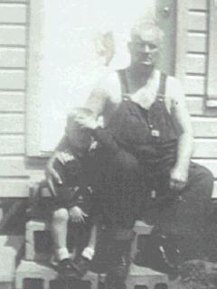 Michael McKelvey and Grandpa Leo G. Lorson, 1956