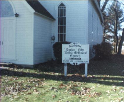 Burton City Methodist Church in 1987!